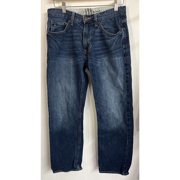 EUC Tommy Hilfiger Jeans Mens 29x30 Relaxed Freedom Dark‎ Wash Blue Denim - Picture 1 of 8